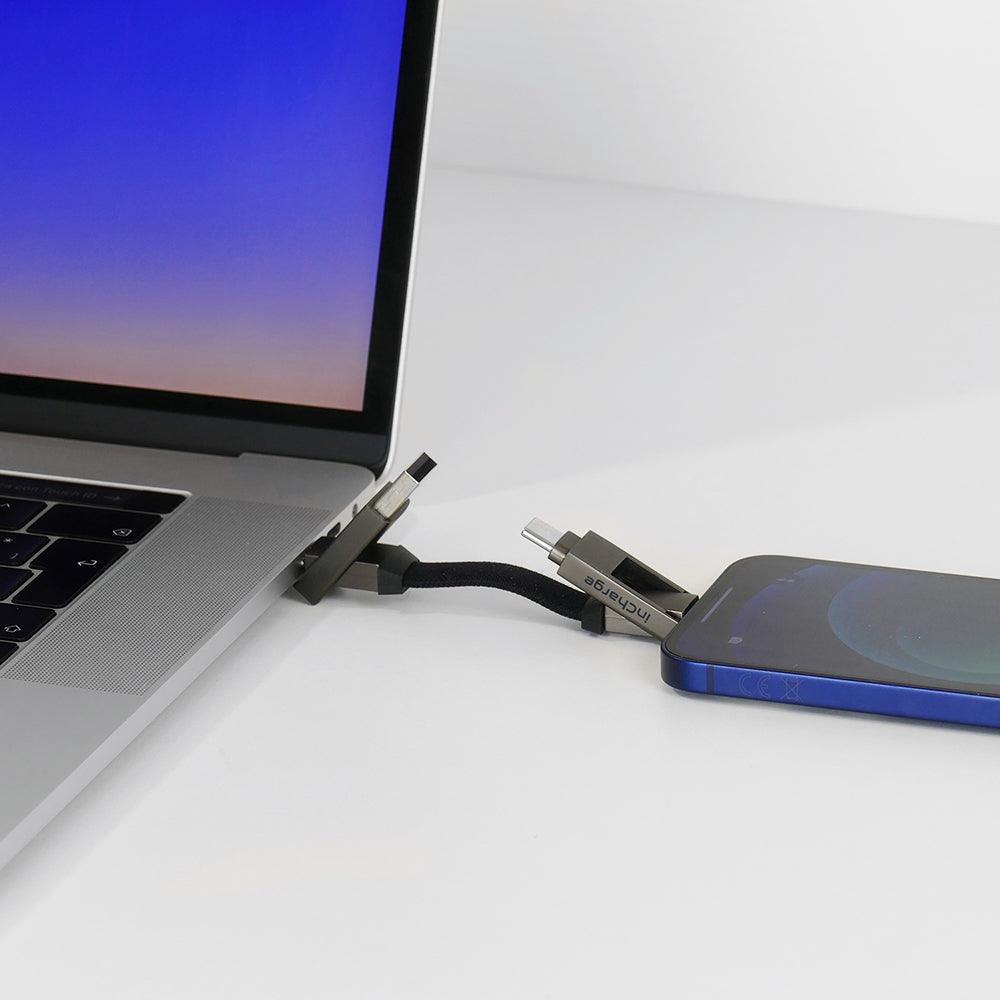 Rolling Square Multi-Connector USB Charging and Data Cable