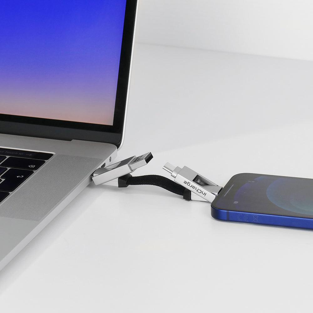Rolling Square Multi-Connector USB Charging and Data Cable