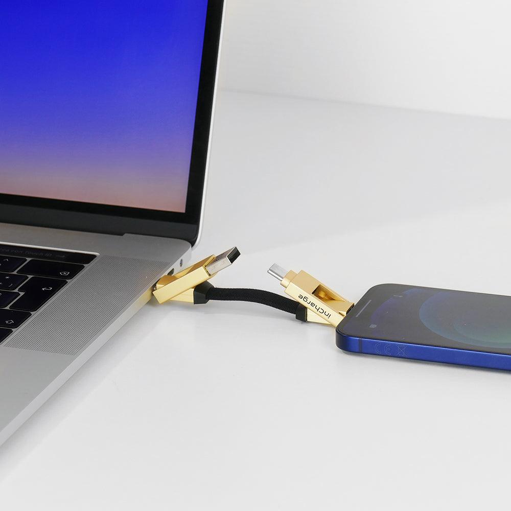 Rolling Square Multi-Connector USB Charging and Data Cable