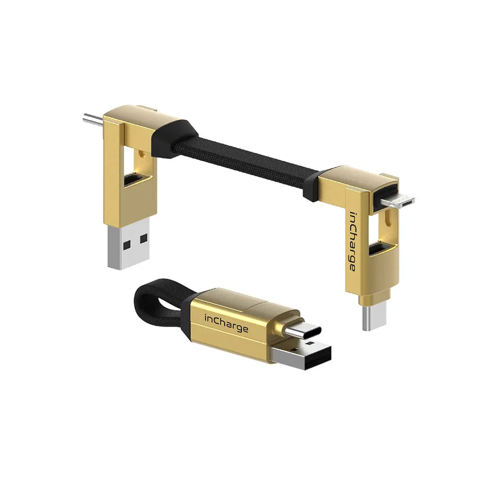 Rolling Square Multi-Connector USB Charging and Data Cable
