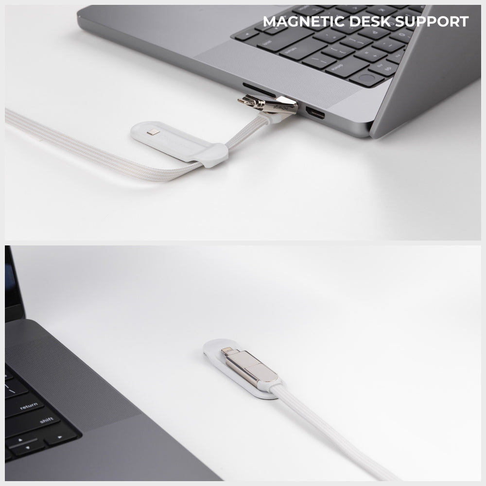 Rolling Square Multi-Connector USB Charging and Data Cable