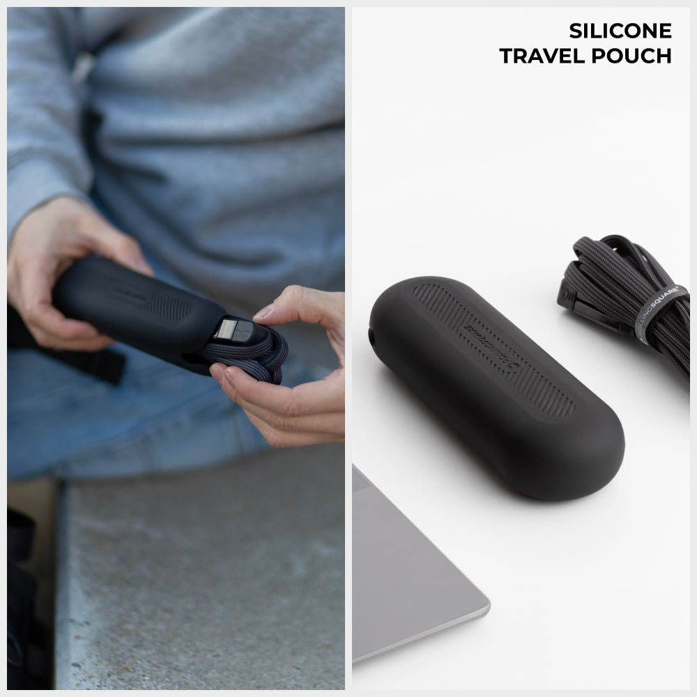 Rolling Square Multi-Connector USB Charging and Data Cable