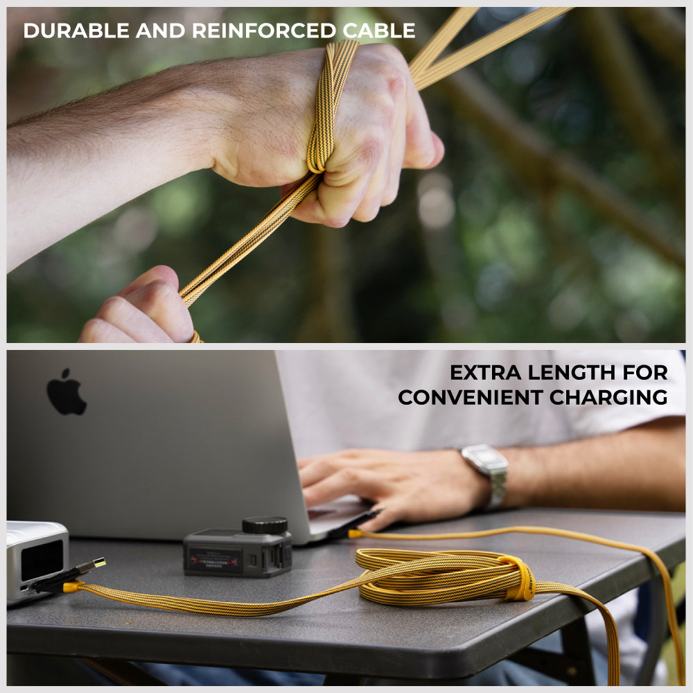 Rolling Square Multi-Connector USB Charging and Data Cable