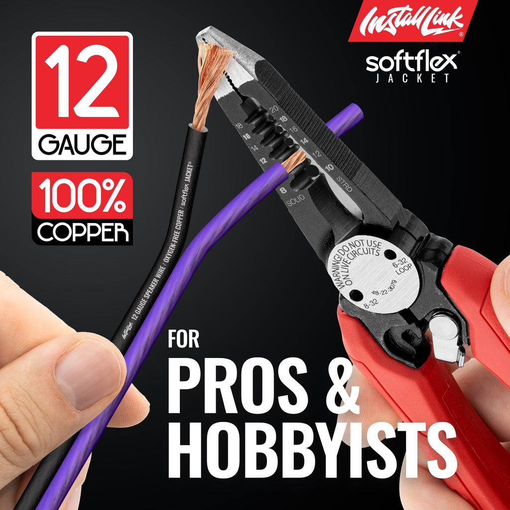 Install Link 12-Gauge OFC Speaker Wire