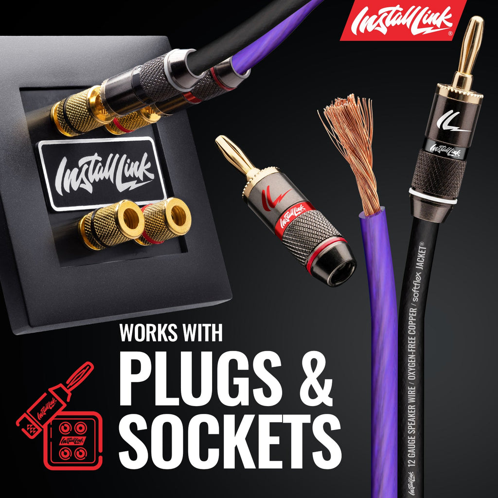 Install Link 12-Gauge OFC Speaker Wire