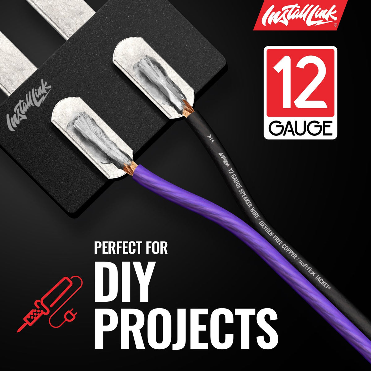 Install Link 12-Gauge OFC Speaker Wire