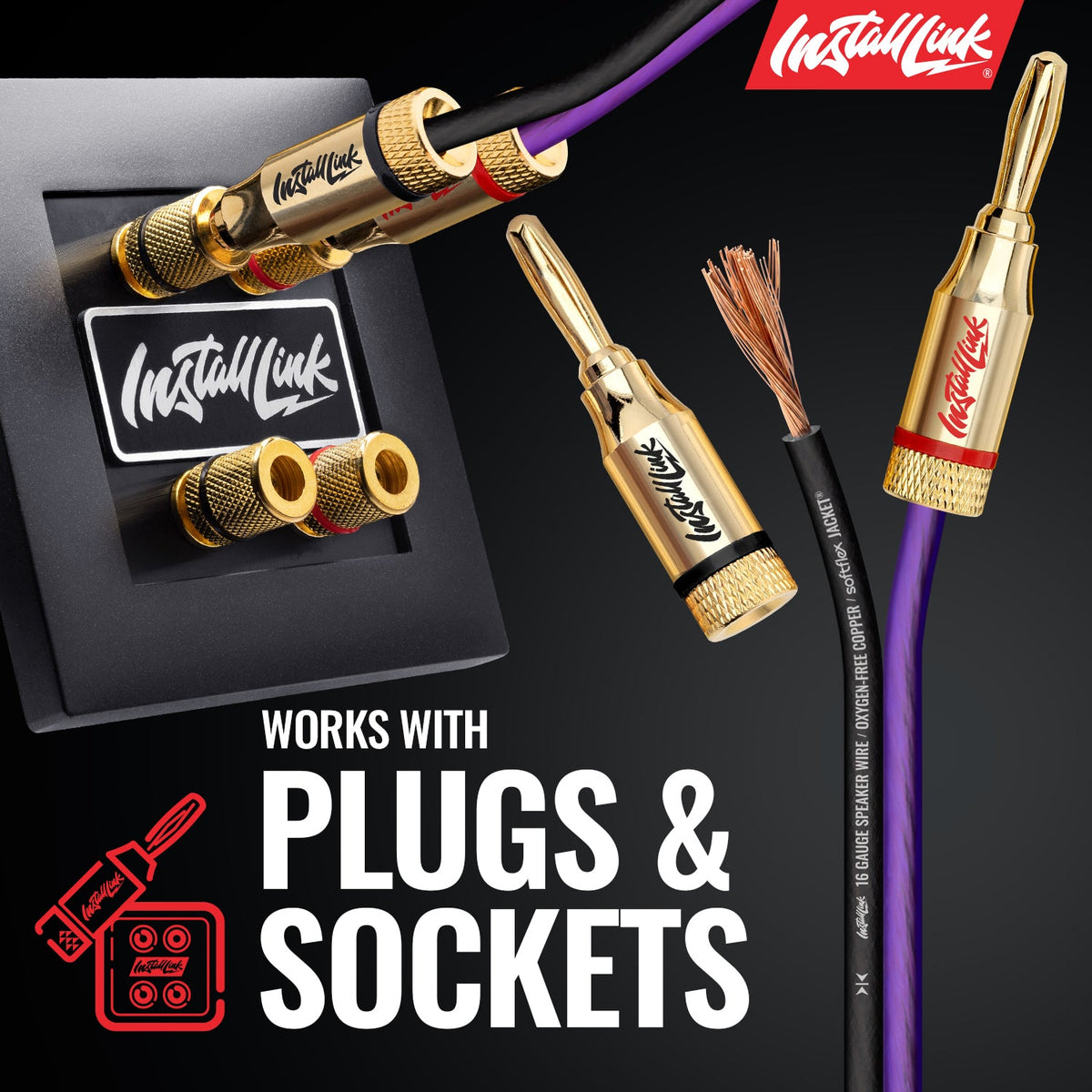 Install Link 16 AWG Speaker Wire