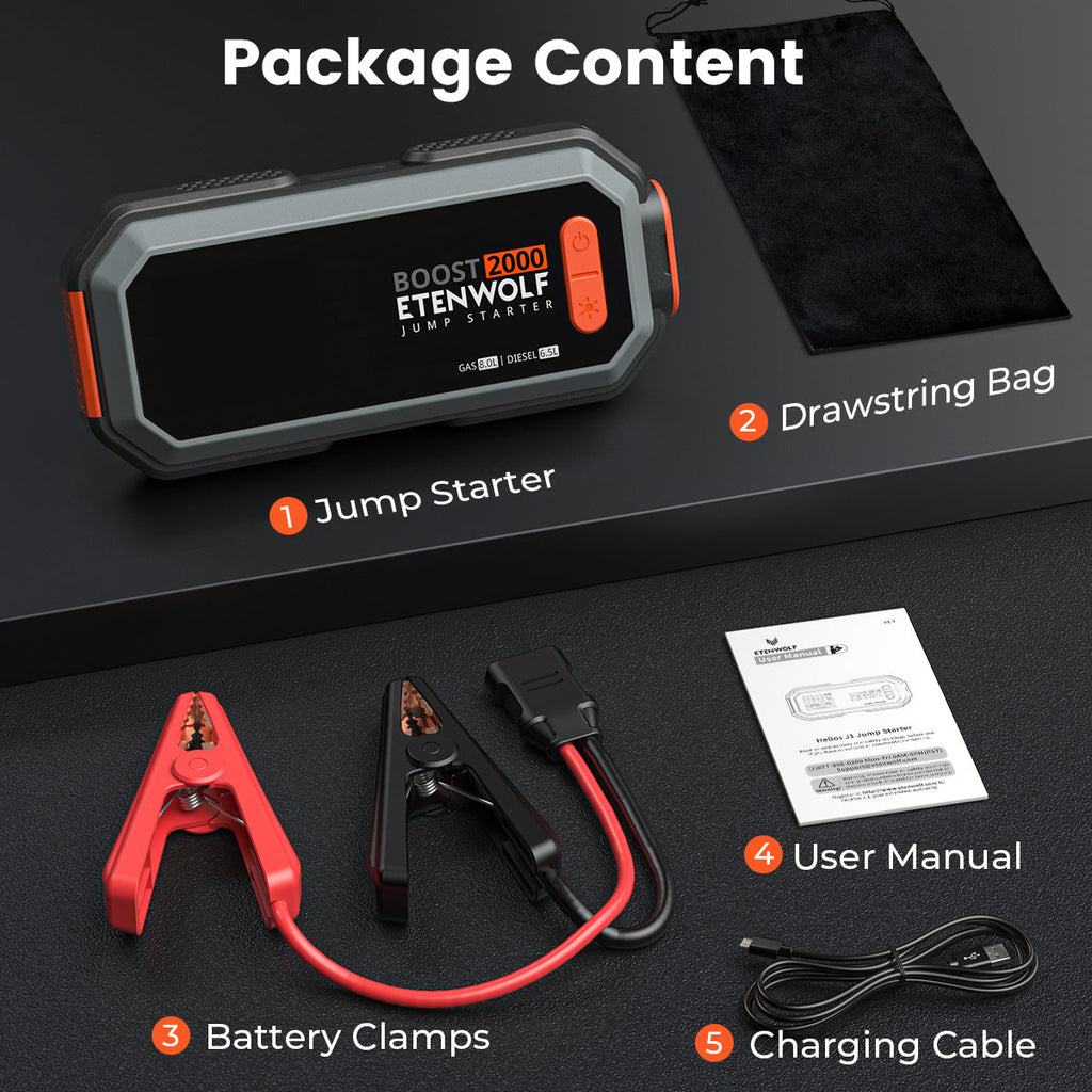ETENWOLF Portable Vehicle Jump Starter
