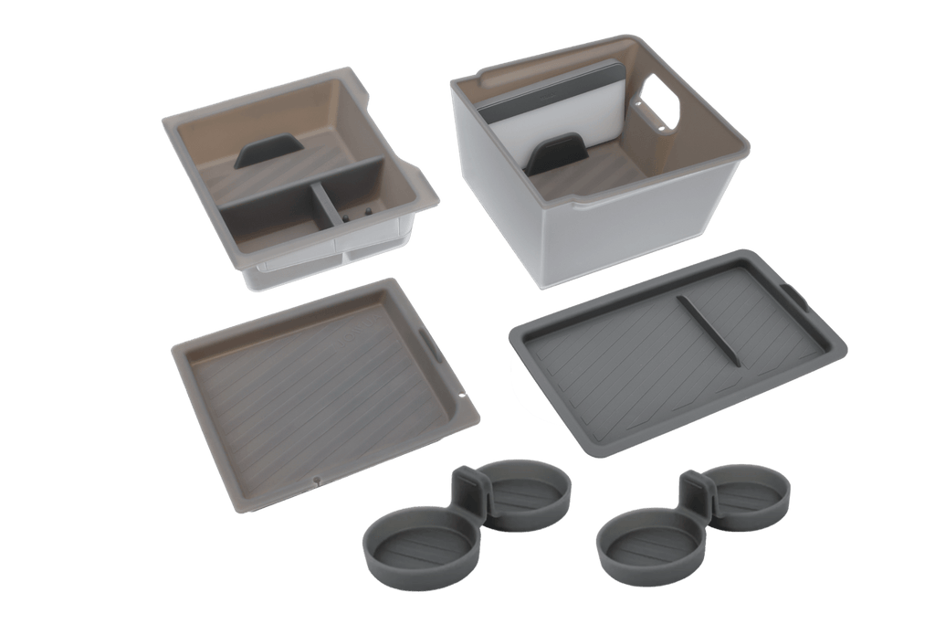 JOWUA LED Center Console Organizer Set