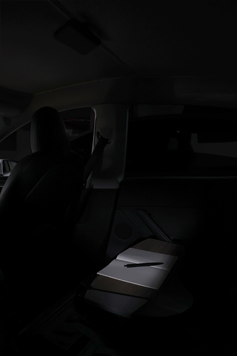 JOWUA LED Center Console Organizer Set