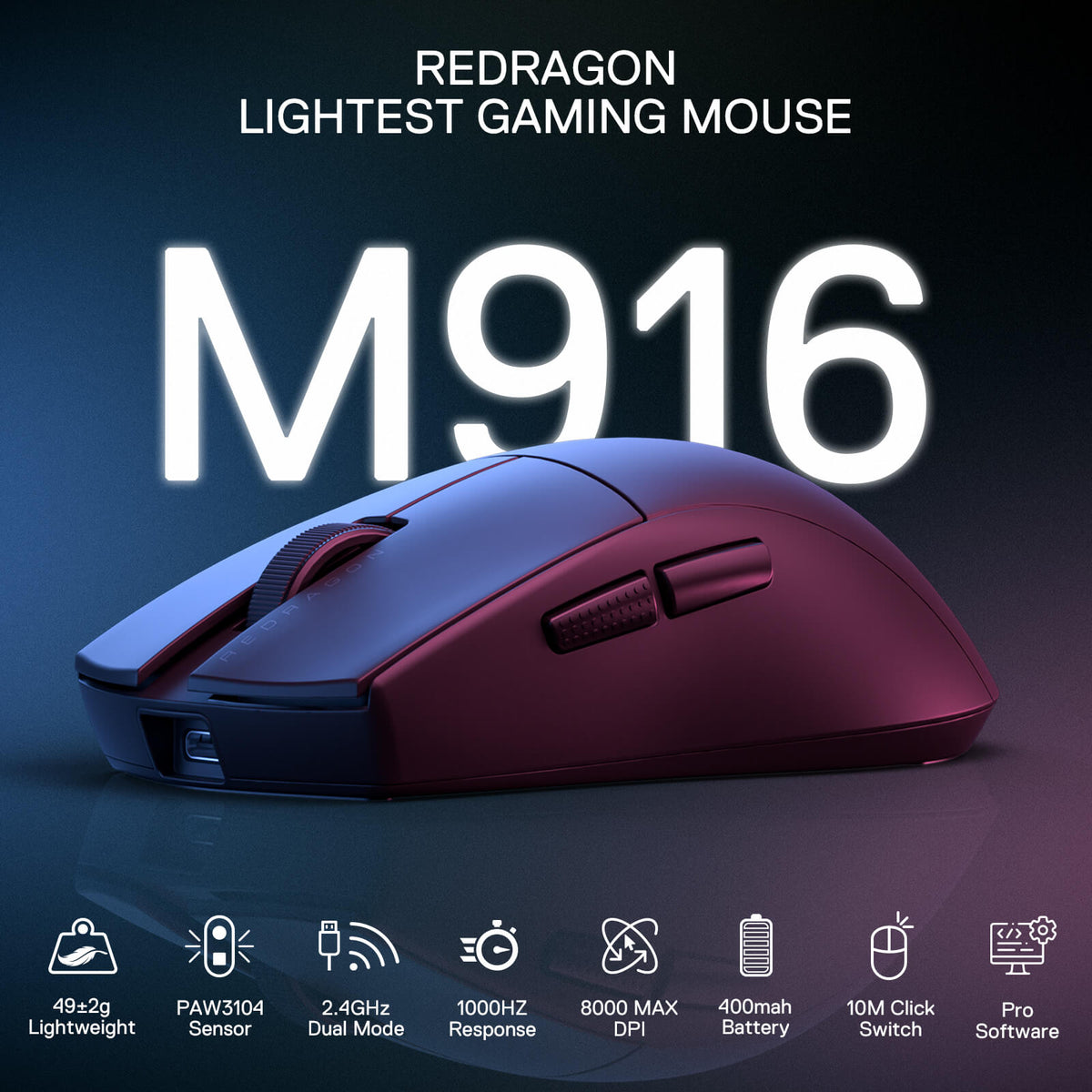 Redragon Wireless Gaming Mouse