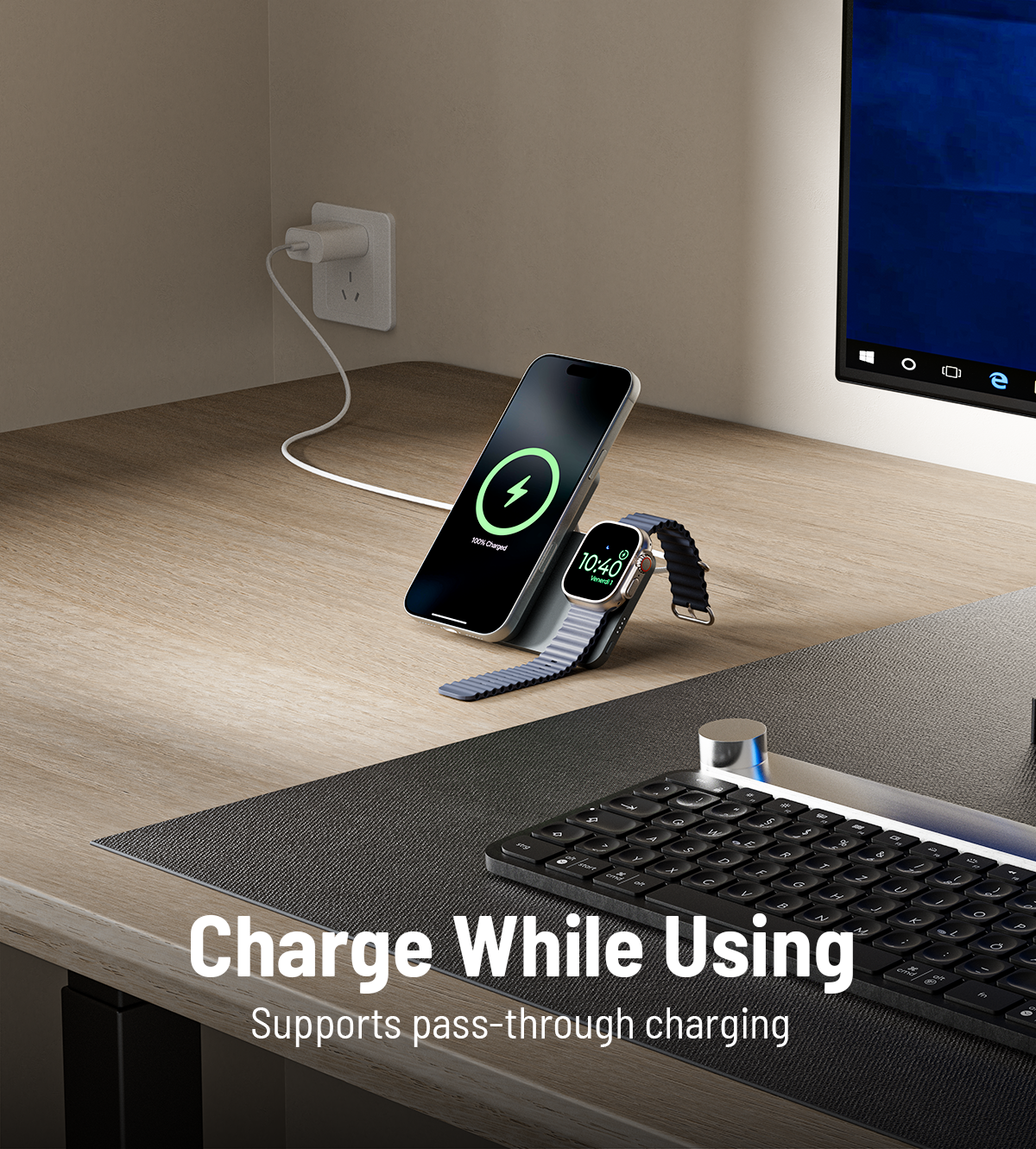 KUXIU 3-in-1 Qi2 Wireless Power Bank