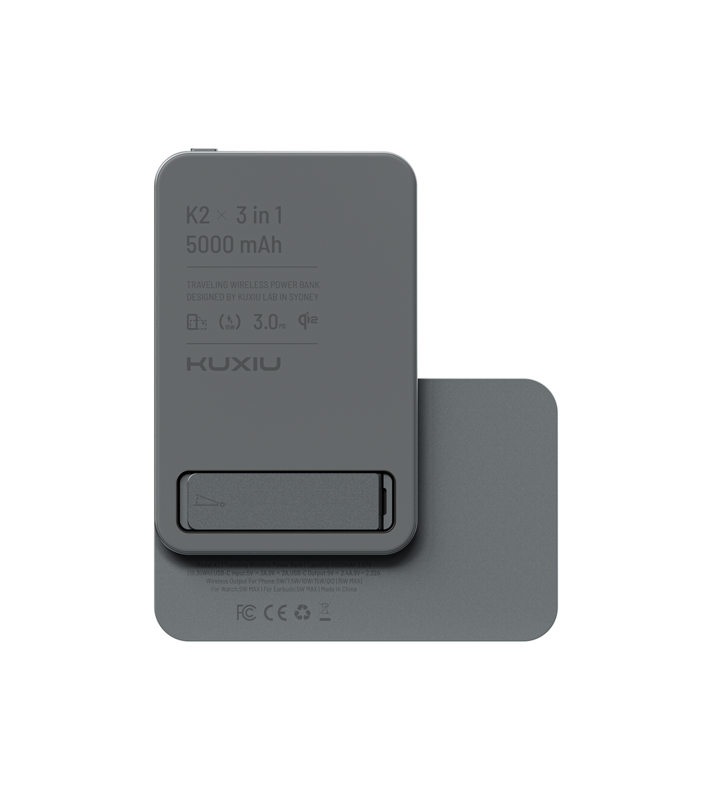KUXIU 3-in-1 Qi2 Wireless Power Bank