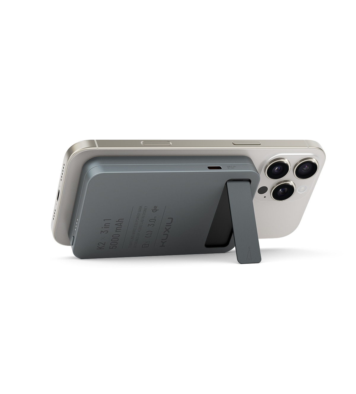 KUXIU 3-in-1 Qi2 Wireless Power Bank