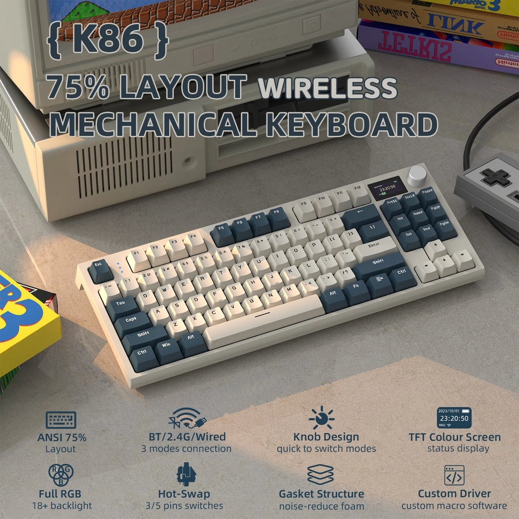 ATTACK SHARK Wireless Mechanical Keyboard