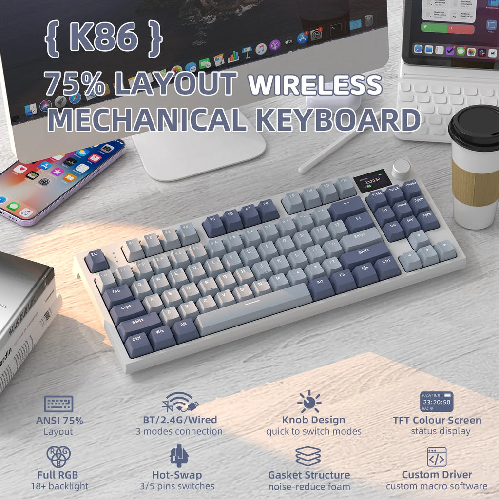 ATTACK SHARK Wireless Mechanical Keyboard