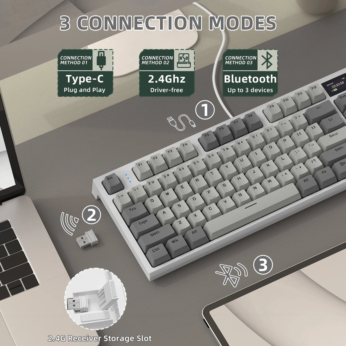 ATTACK SHARK Wireless Mechanical Keyboard