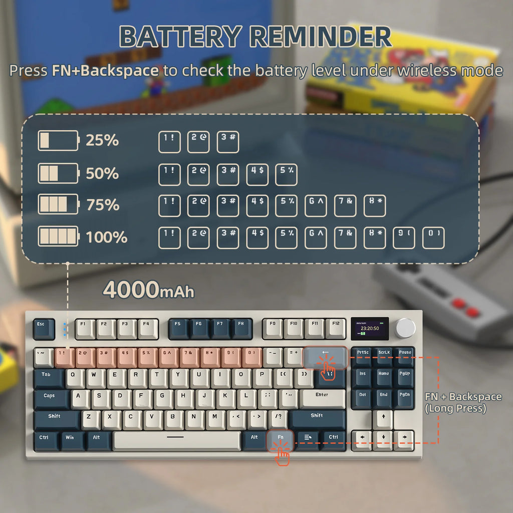 ATTACK SHARK Wireless Mechanical Keyboard