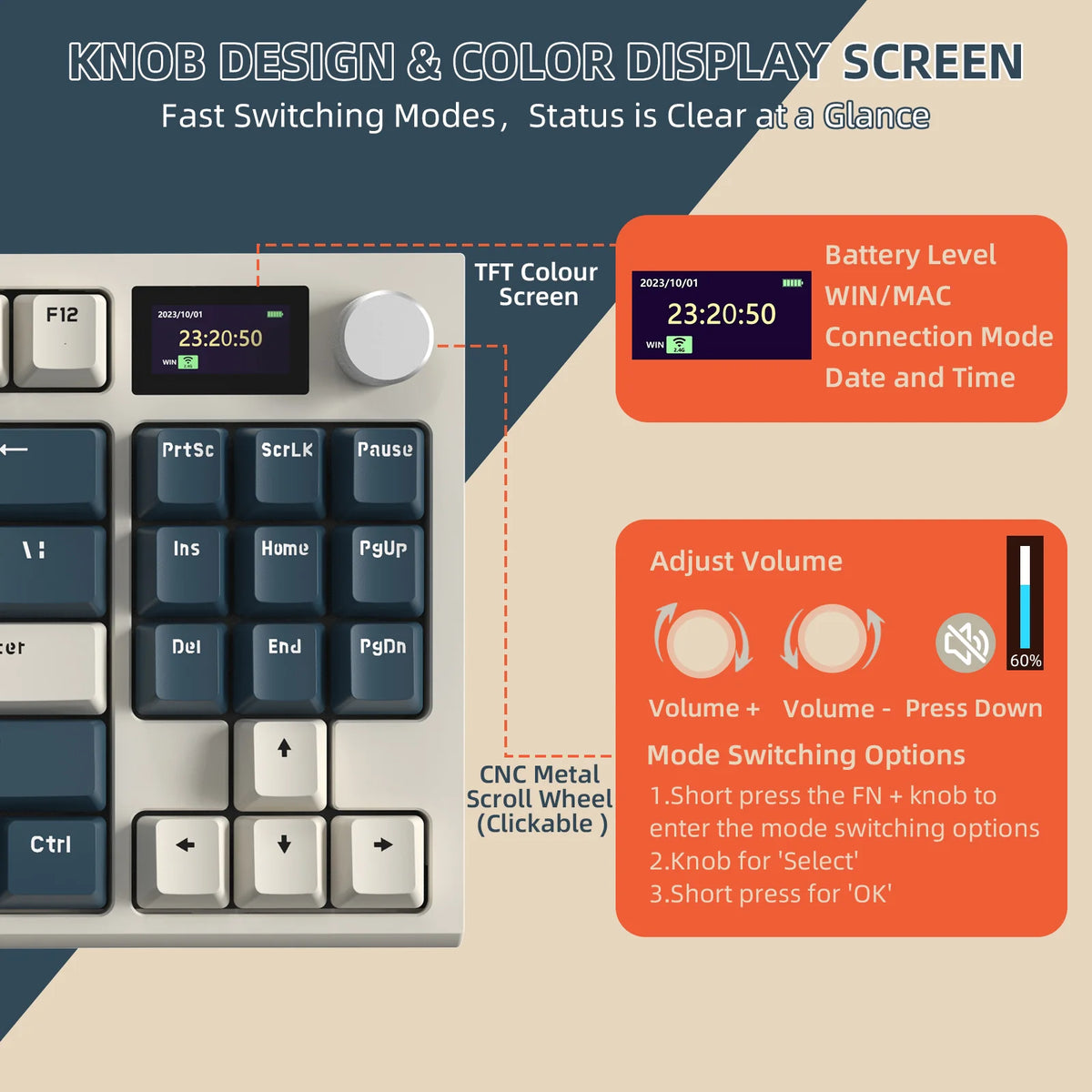 ATTACK SHARK Wireless Mechanical Keyboard