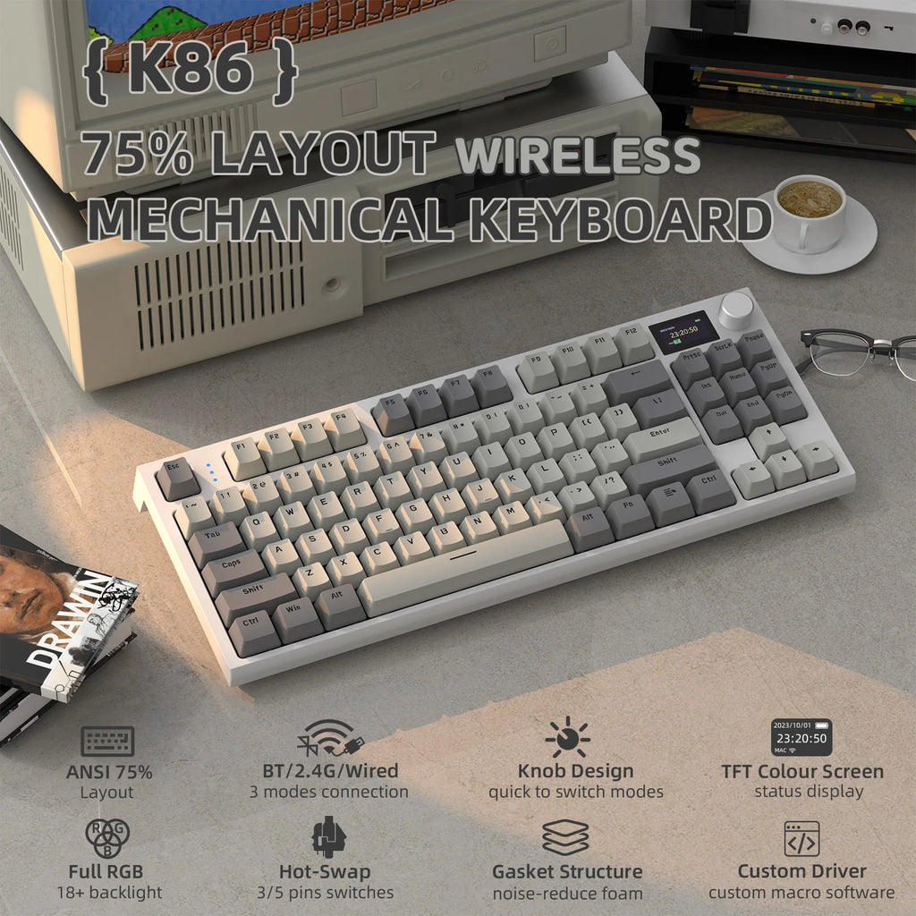 ATTACK SHARK Wireless Mechanical Keyboard