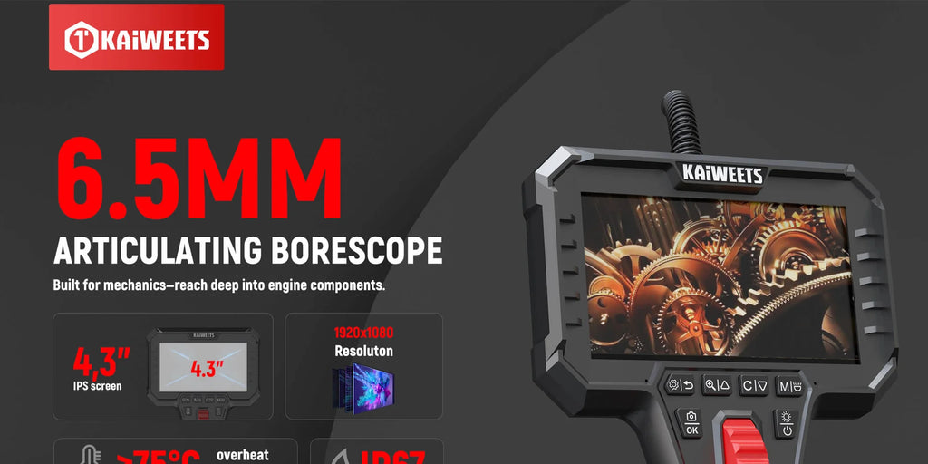KAIWEETS Articulating Borescope Camera