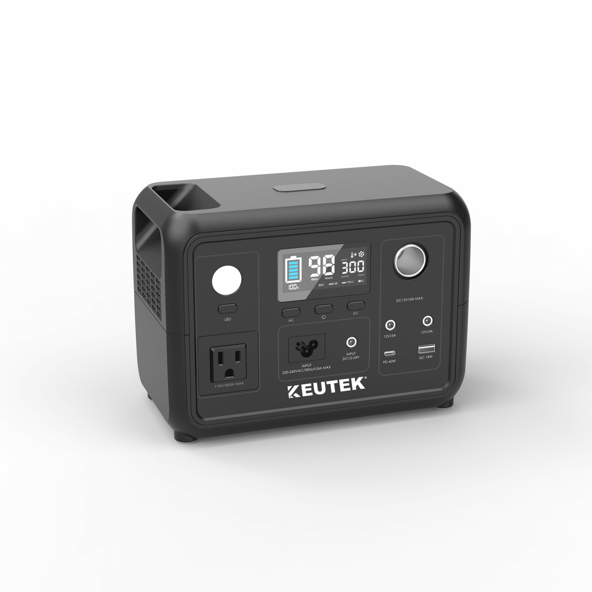 KEUTEK 300W LiFePO4 Portable Power Station