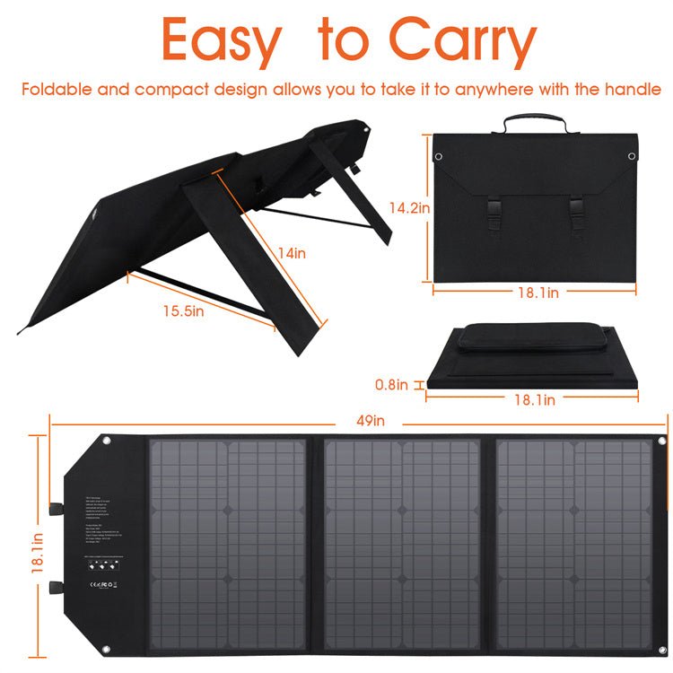 KEUTEK 60W Foldable Monocrystalline Solar Panel