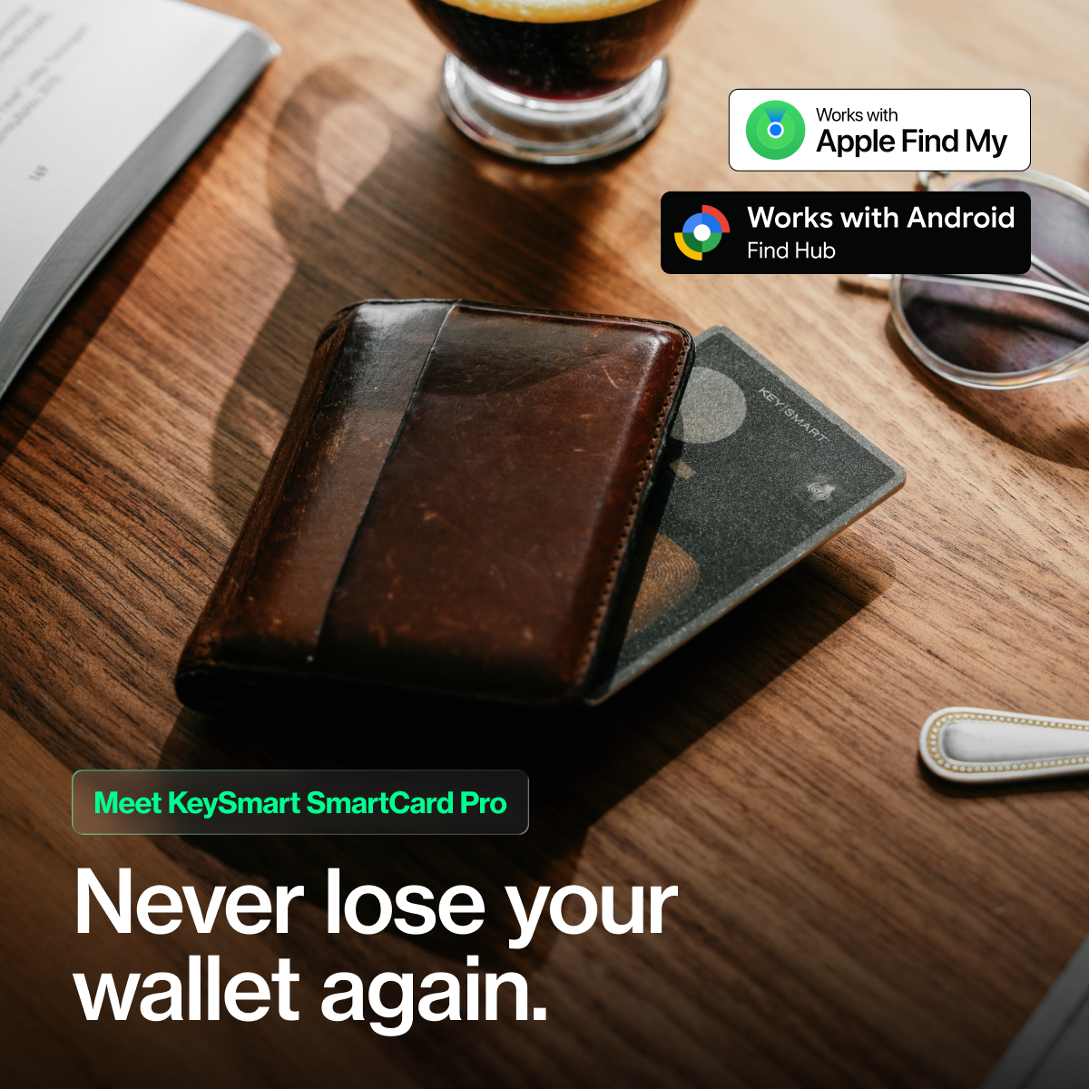 KeySmart - Premium Key Holders Wireless Wallet Tracking Card