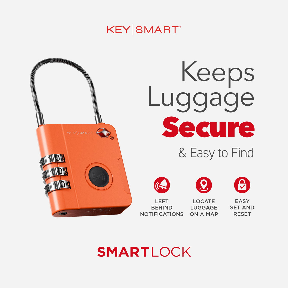 KeySmart - Premium Key Holders Tracking Luggage Lock