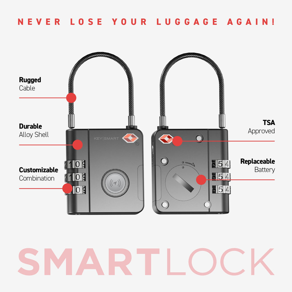 KeySmart - Premium Key Holders Tracking Luggage Lock