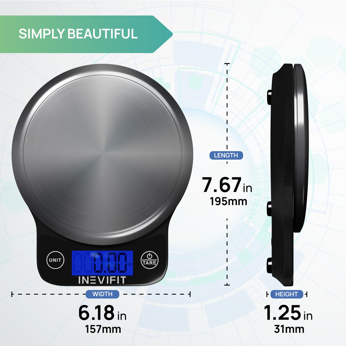 INEVIFIT Digital Kitchen Scale