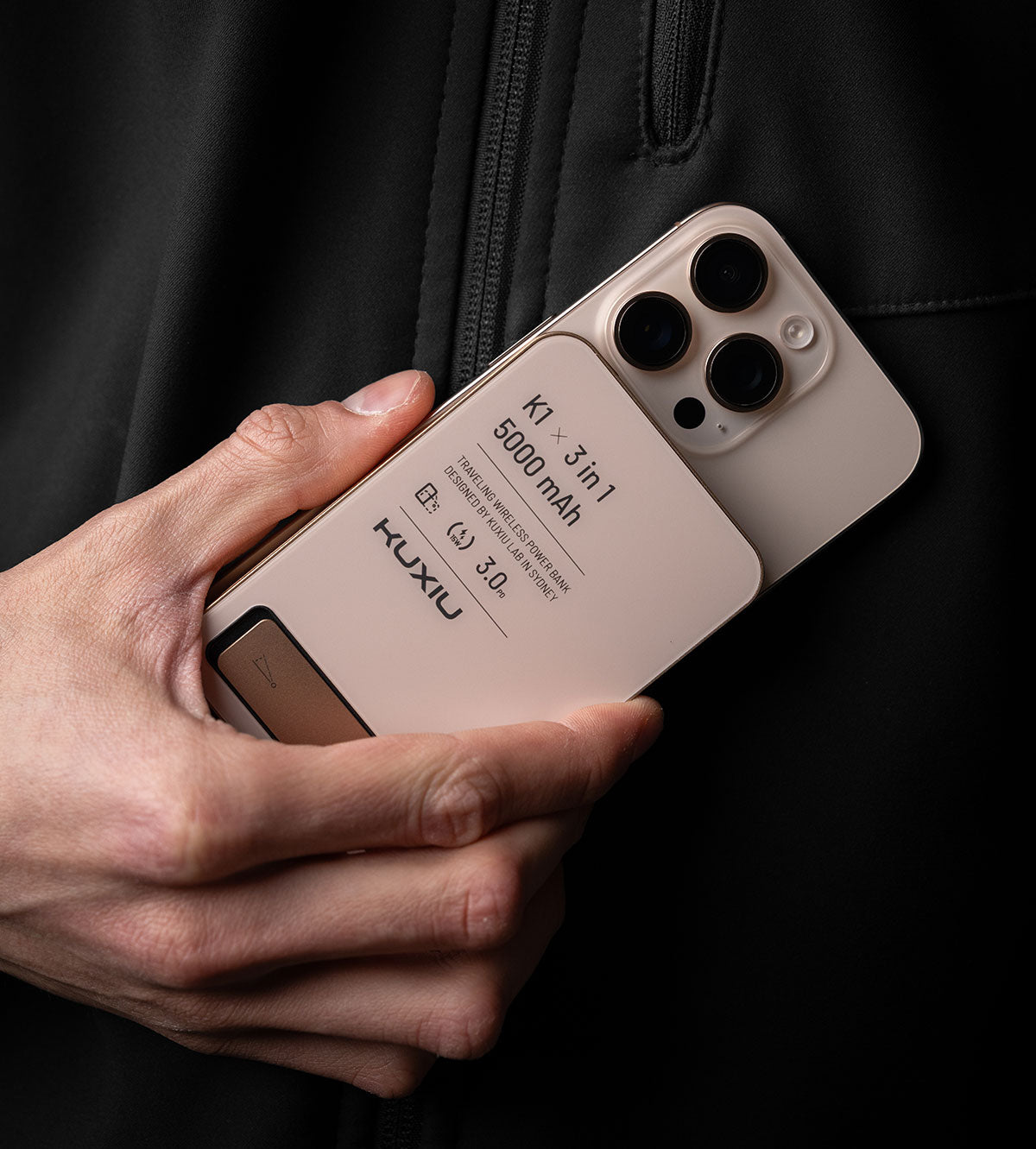 KUXIU 5000mAh 3-in-1 Magnetic Power Bank
