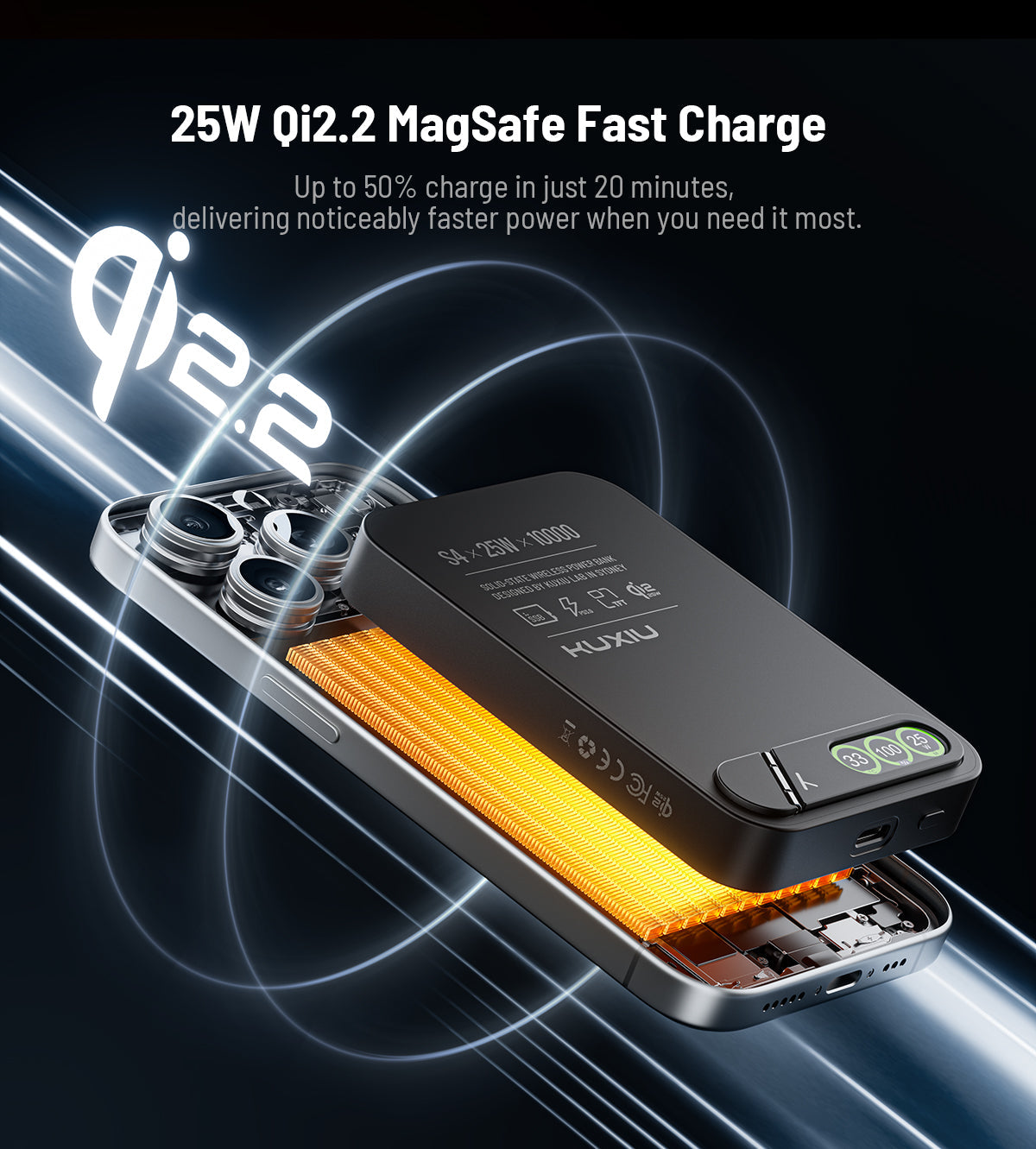 KUXIU Wireless Power Bank