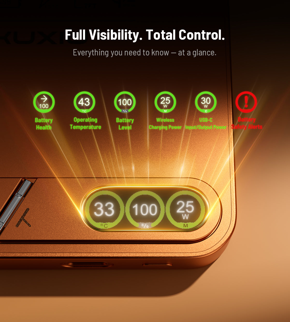 KUXIU Qi2.2 25W Magnetic Wireless Power Bank