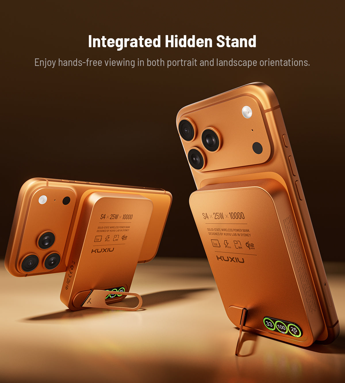 KUXIU Qi2.2 25W Magnetic Wireless Power Bank