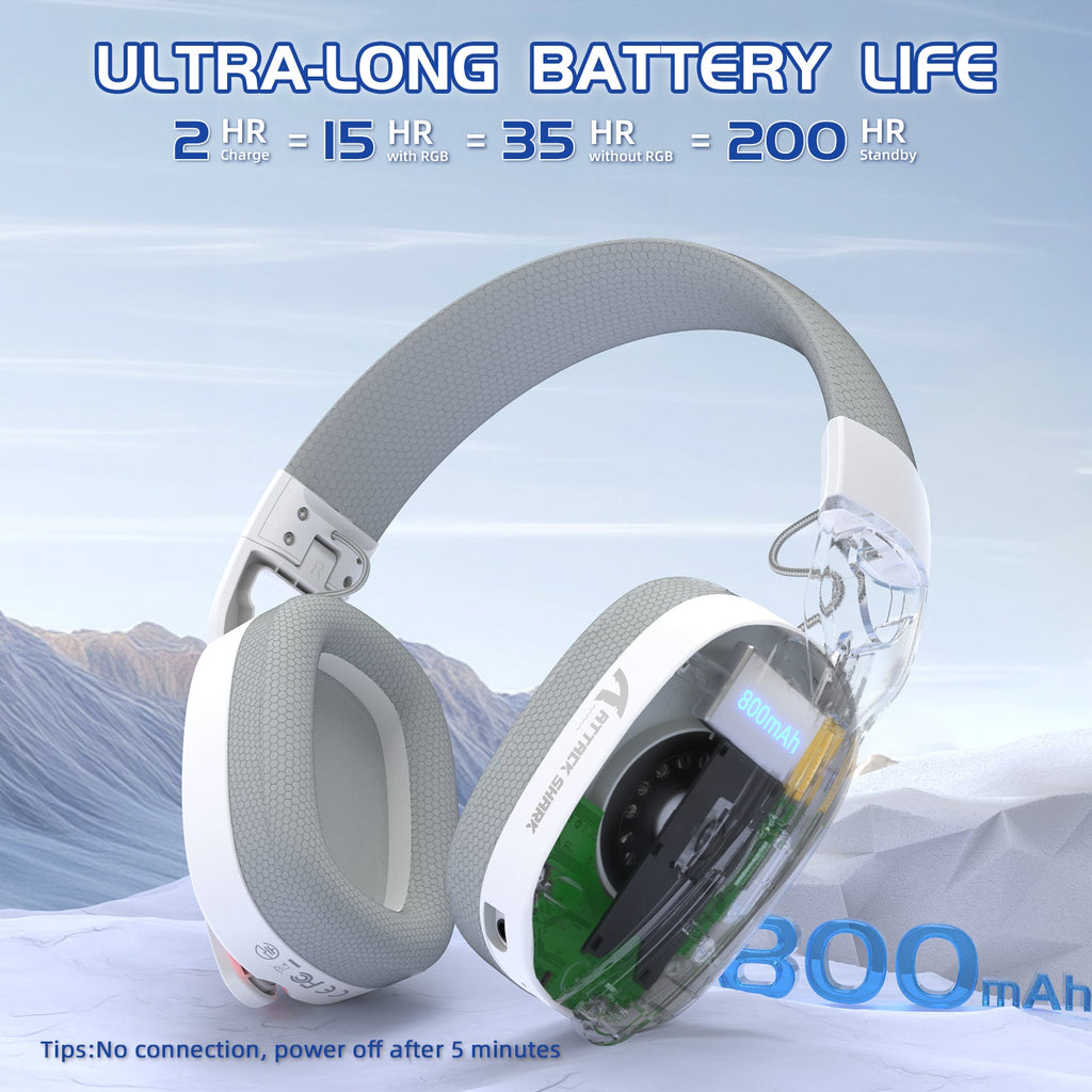 ATTACK SHARK Wireless Gaming Headset