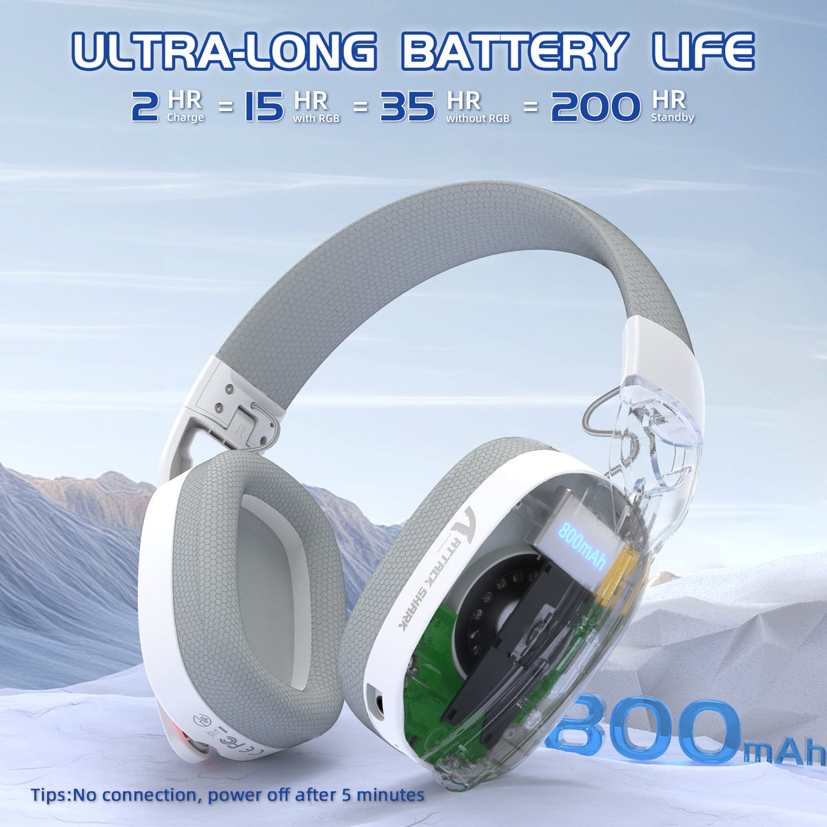 ATTACK SHARK Wireless Gaming Headset