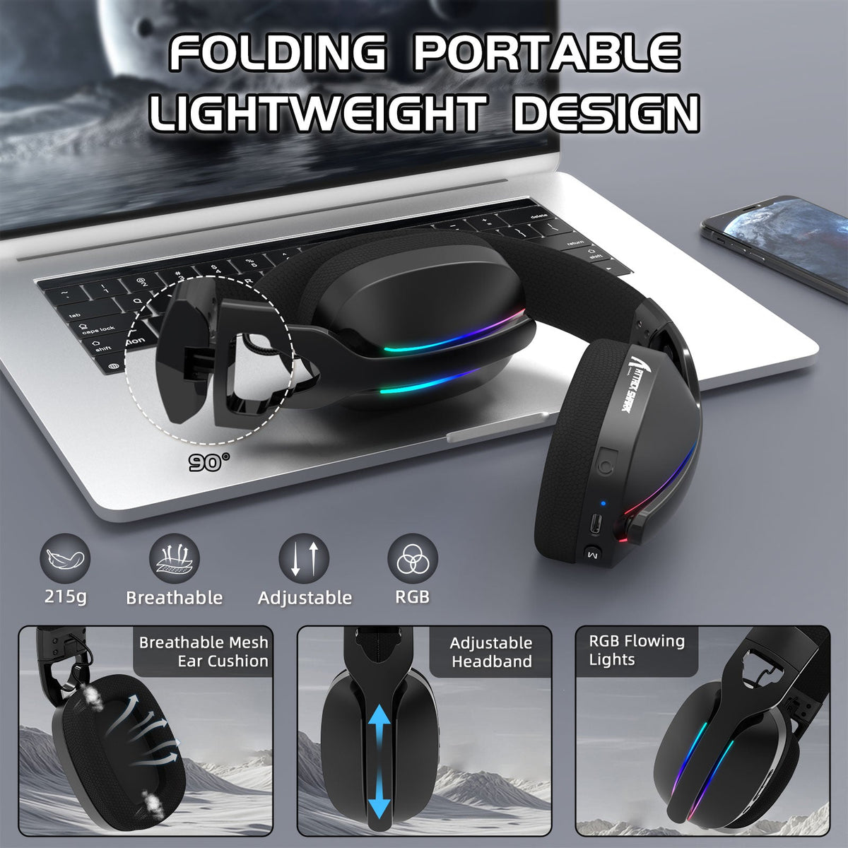 ATTACK SHARK Wireless Gaming Headset