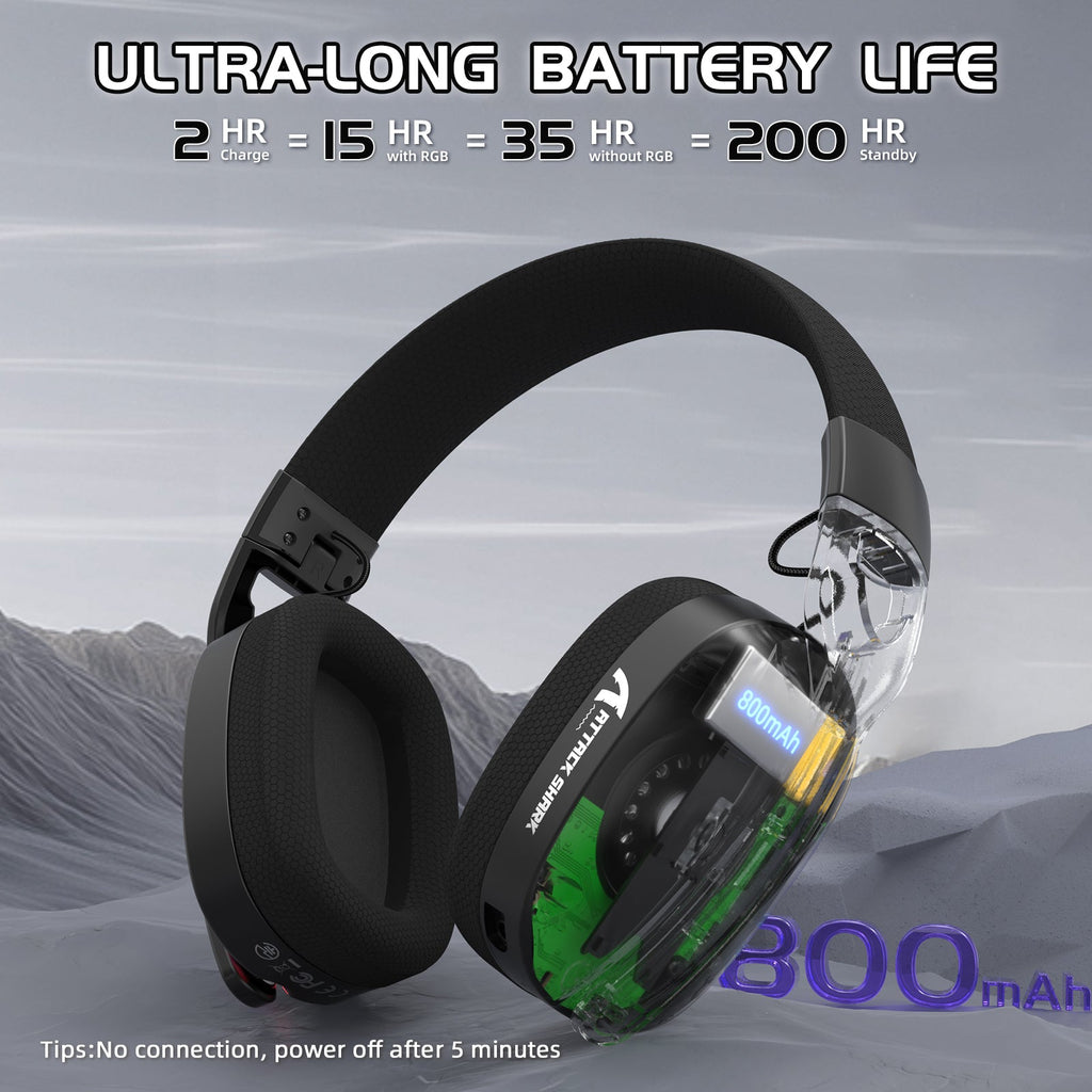 ATTACK SHARK Wireless Gaming Headset