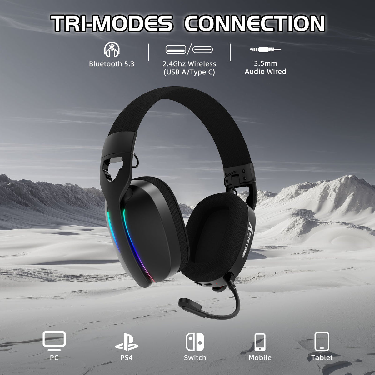 ATTACK SHARK Wireless Gaming Headset