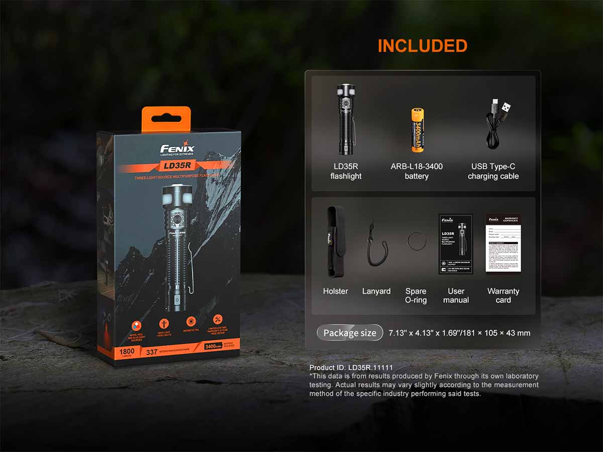 Fenix Multipurpose Rechargeable Flashlight
