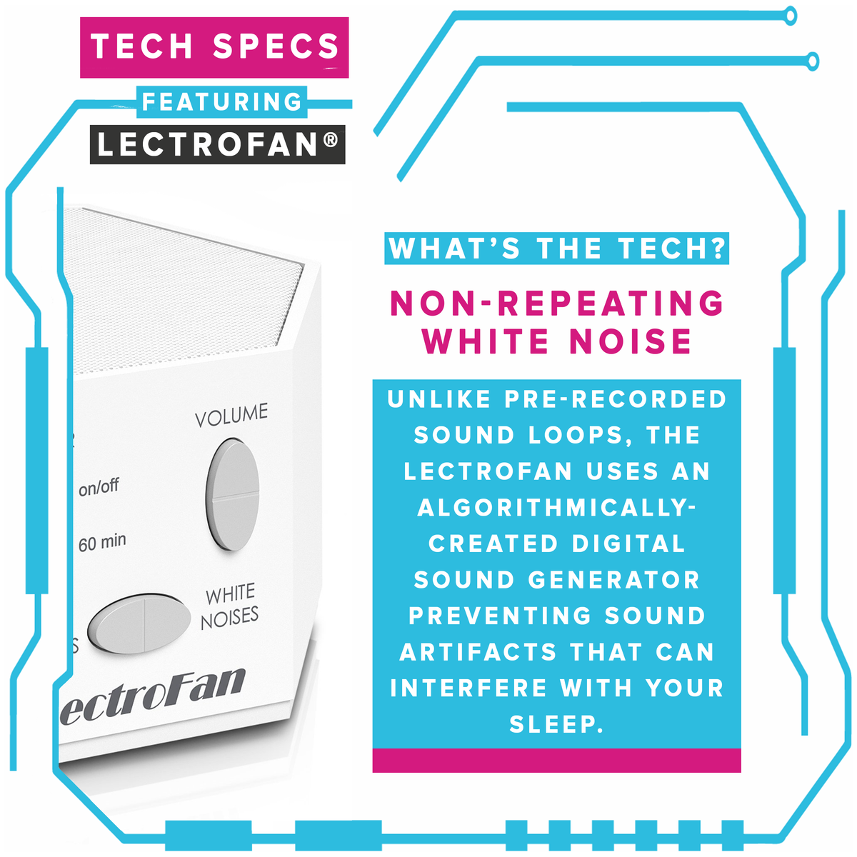 LectroFan Digital White Noise Machine