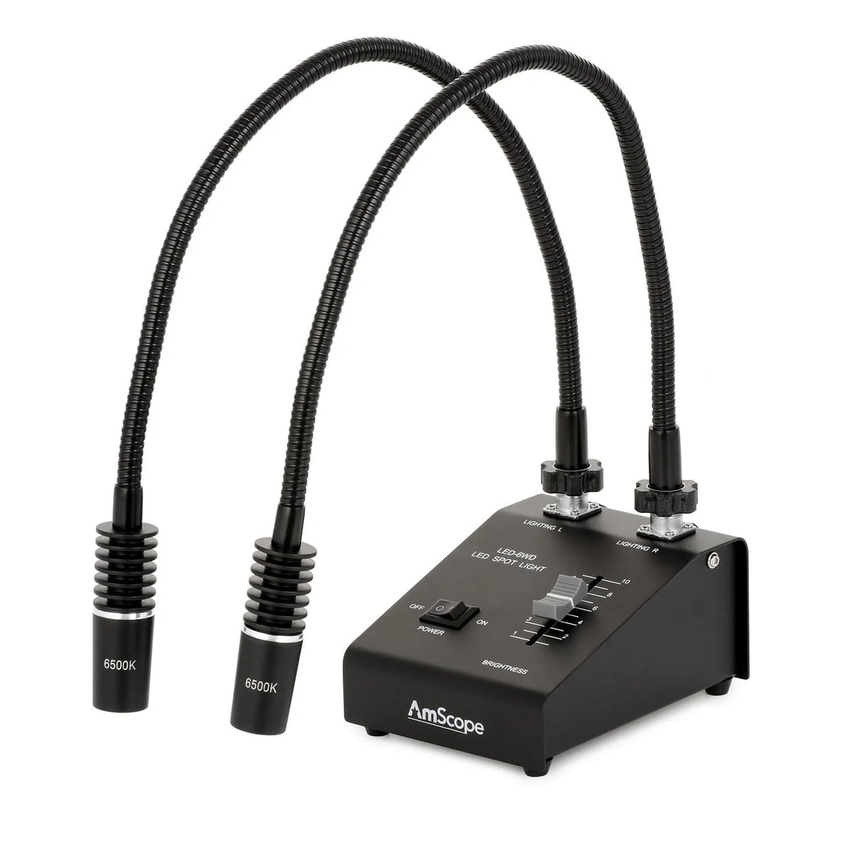 AmScope Dual Gooseneck Microscope Illuminator