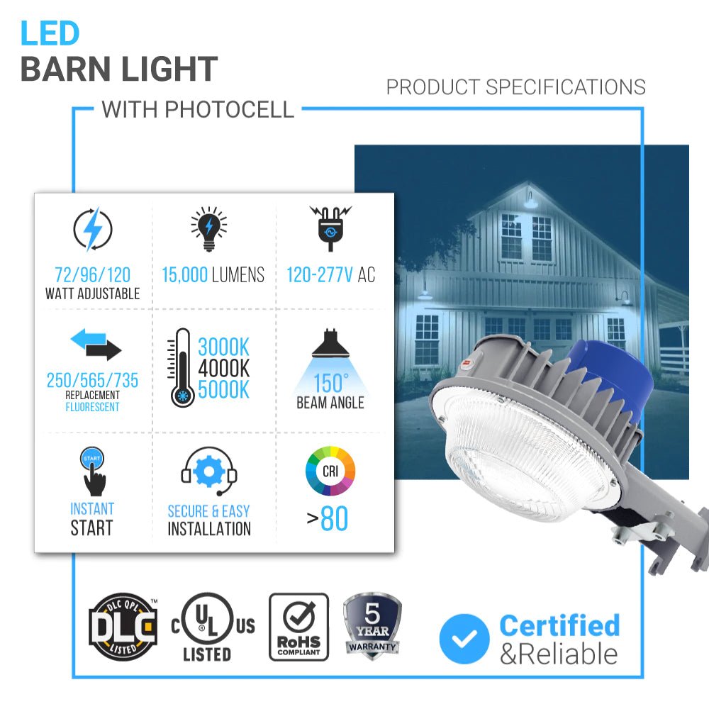 Wen Lighting Adjustable LED Barn Light