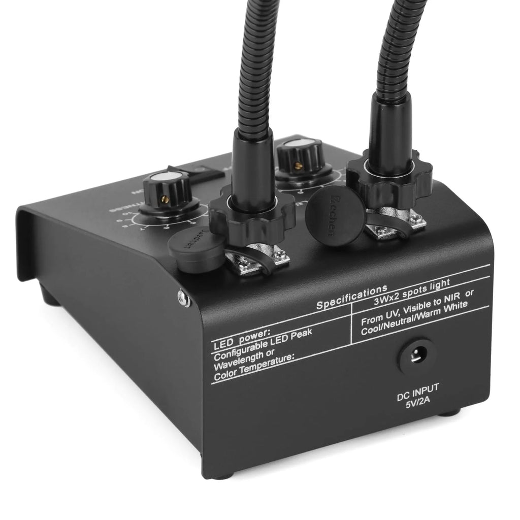 AmScope Dual Gooseneck Microscope Illuminator