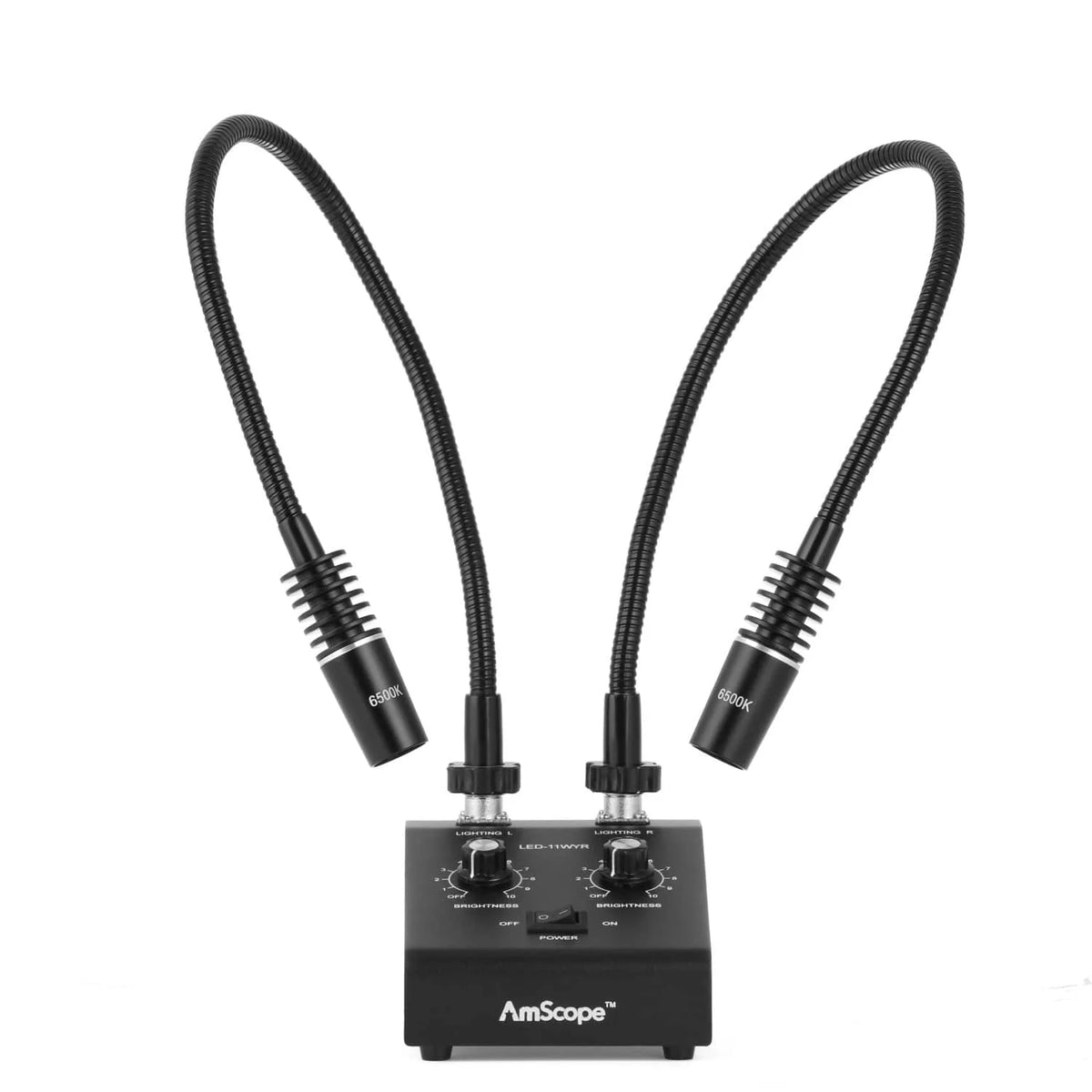 AmScope Dual Gooseneck Microscope Illuminator