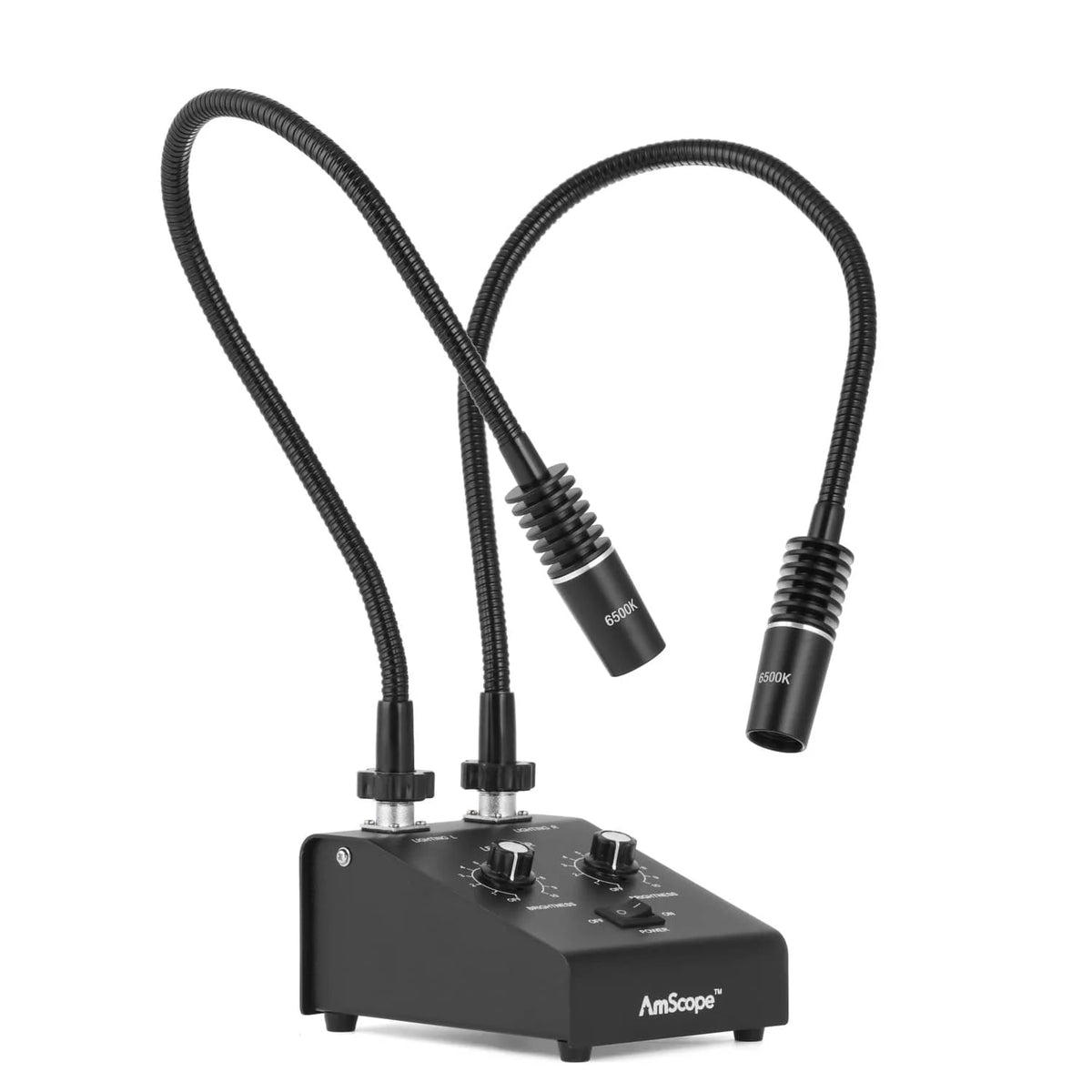 AmScope Dual Gooseneck Microscope Illuminator