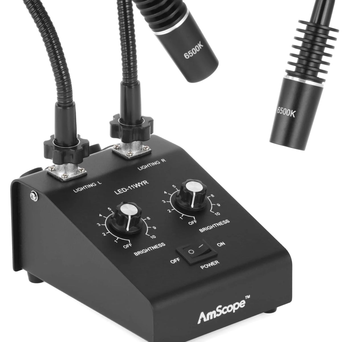 AmScope Dual Gooseneck Microscope Illuminator