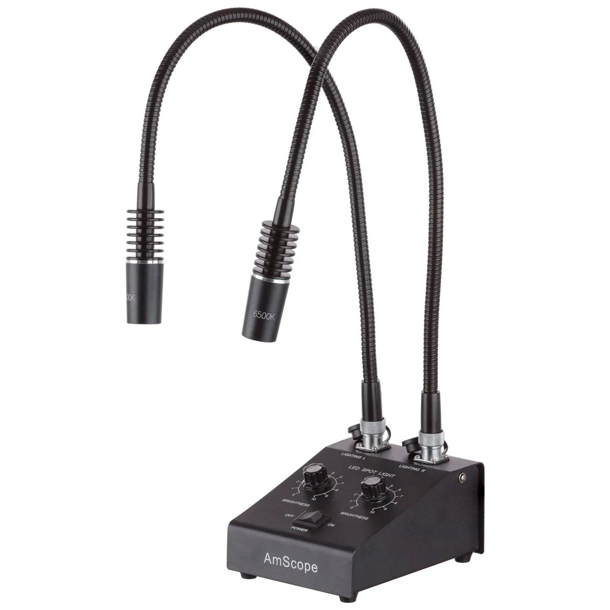 AmScope Dual Gooseneck Microscope Illuminator