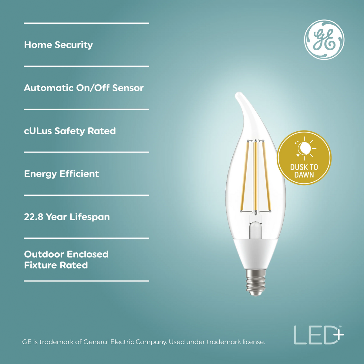 GE Lighting, a Savant company Photocell LED Light Bulbs